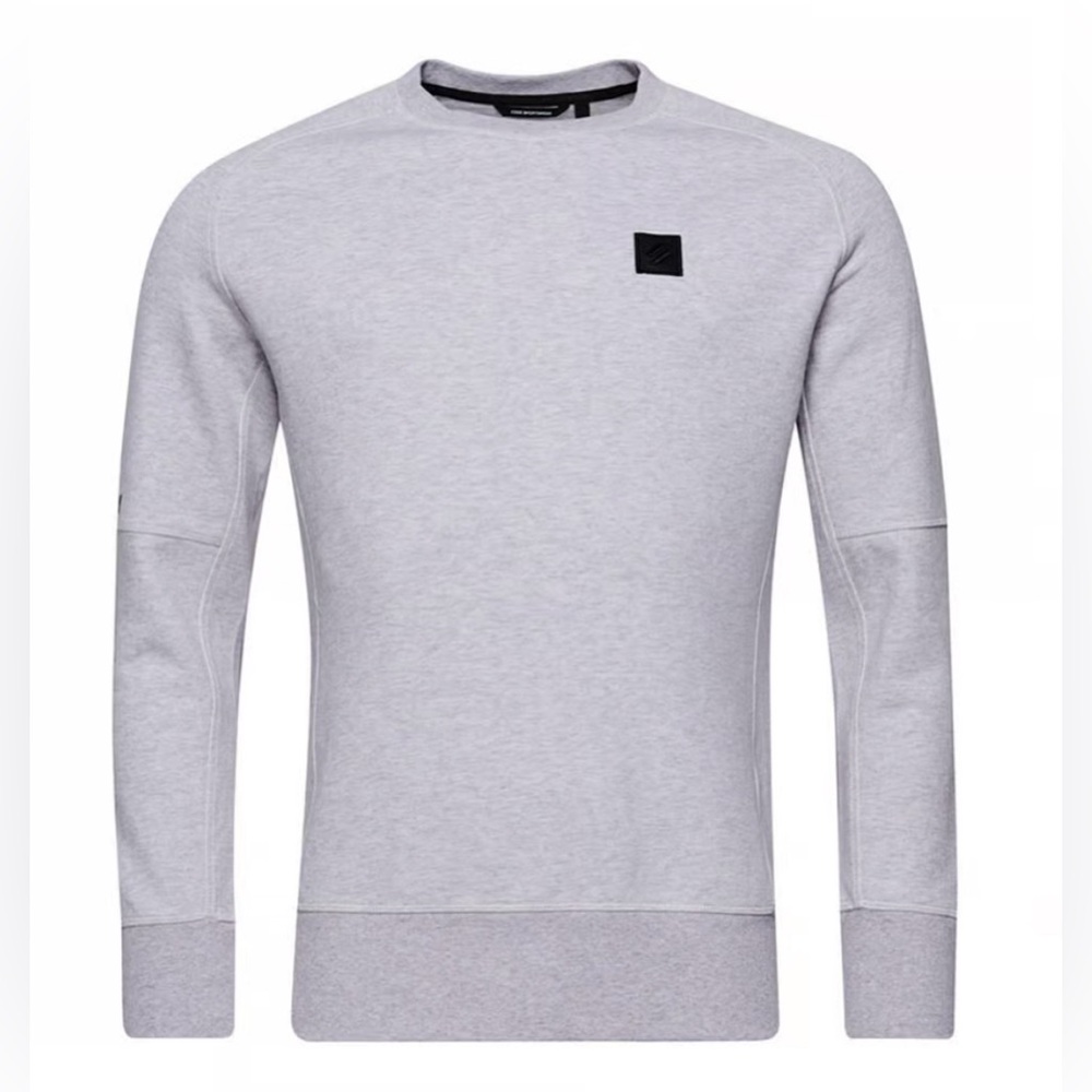 Superdry Code Tech Crew Sweatshirt Light Grey Sz L - image 2